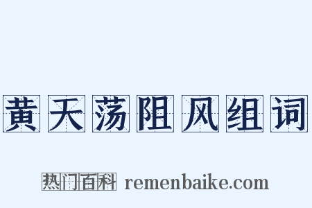 黄天荡阻风组词是什么意思的图片